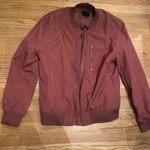 H&M Maroon Bomber jacket